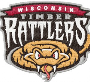 Wisconsin Timber Rattlers logo embroidery design