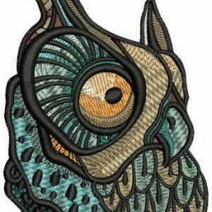 Wise owl 2 embroidery design