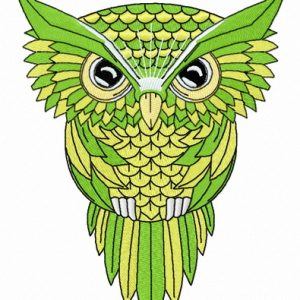 Wise owl 5 embroidery design