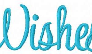 Wishes embroidery design
