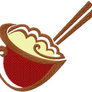 Wok embroidery design