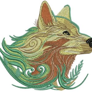 Wolf spirit 3 embroidery design