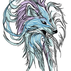 Wolf spirit 4 embroidery design