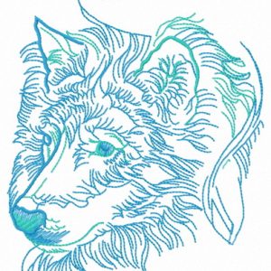 Wolf spirit 8 embroidery design
