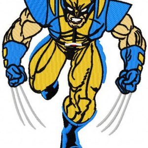 Wolverine embroidery design