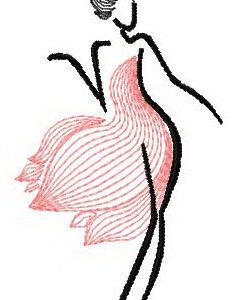 Woman 2 embroidery design