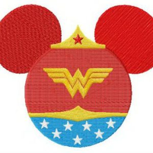 Wonder Minnie embroidery design