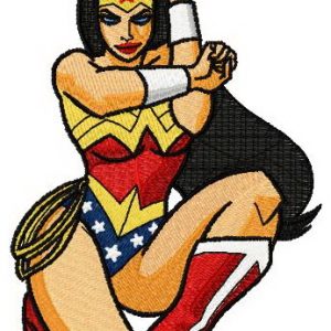 Wonder Woman embroidery design