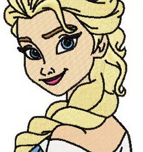 Wonderful Elsa embroidery design