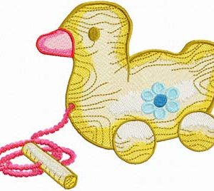 Wooden Toys - Duck embroidery design