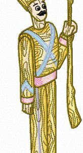 Wooden Toy Soldier embroidery design