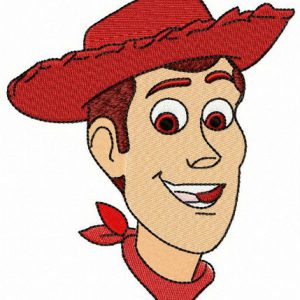 Woody smiling embroidery design