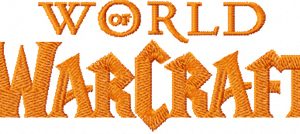 World of Warcraft logo embroidery design