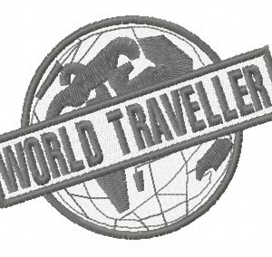 World traveller   embroidery design