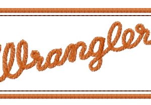 Wrangler embroidery design
