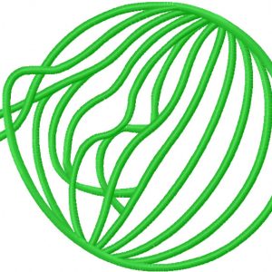 Wrap symbol logo embroidery design