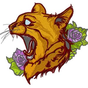 Totem animal embroidery design