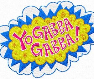 Yo Gabba Gabba Logo embroidery design