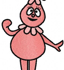 Foofa Happy embroidery design