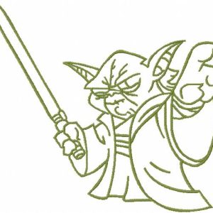 Yoda 8 embroidery design