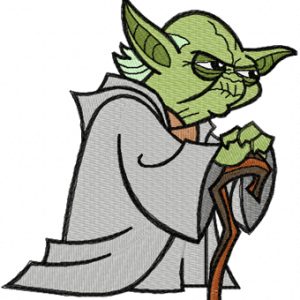 Yoda Thinks  embroidery design