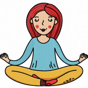 Serenity's Sanctuary Yoga embroidery design