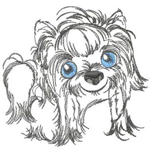 Yorkshire Terrier 2 embroidery design