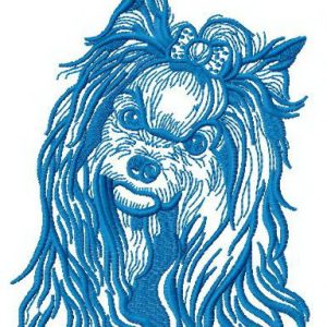 Yorkshire Terrier embroidery design