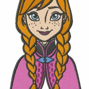 Young Anna embroidery design