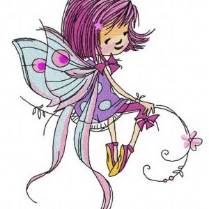 Young fairy 2 embroidery design
