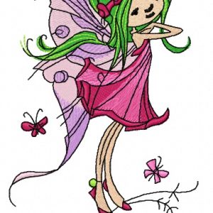 Young fairy 4 embroidery design