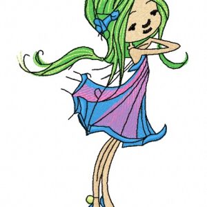 Young fairy 6 embroidery design