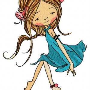 Young fairy 8 embroidery design