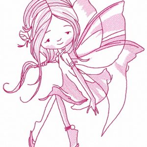 Young fairy 9 embroidery design