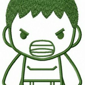 Young Hulk embroidery design