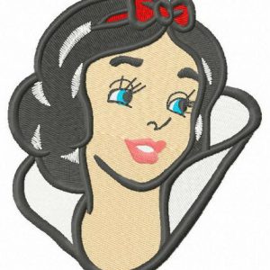 Young Snow White embroidery design