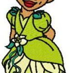Young Tiana embroidery design