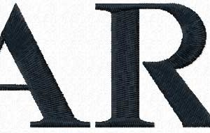 ZARA logo embroidery design