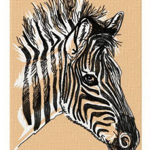 Zebra 4 embroidery design