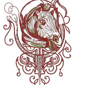 Zebra embroidery design