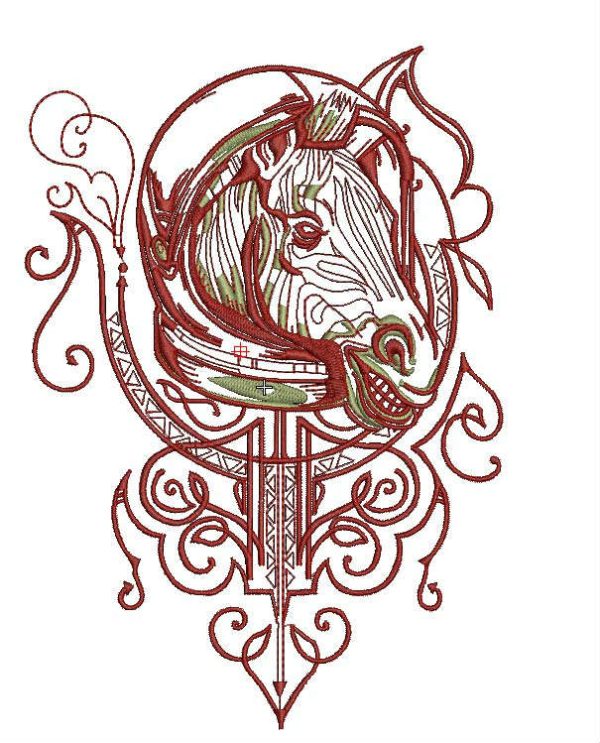 Zebra embroidery design