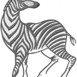 Zebra skerch 2 embroidery design