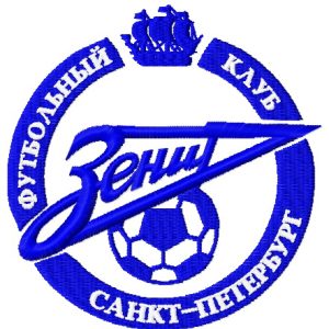 Zenit FC logo embroidery design