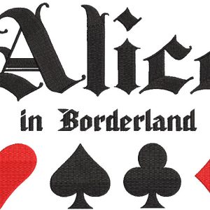 Alice in borderland embroidery design
