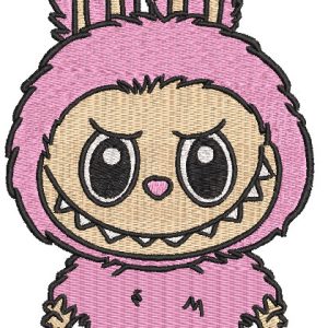 Labubu embroidery design