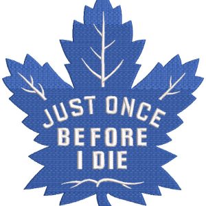 Toronto Maple Leafs Just Once embroidery design